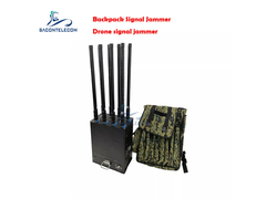 8 băng tần 400w Power Man gói Drone Signal Jammer hộp kim loại Mockpack UAV drone jammer