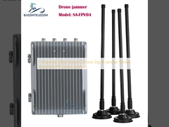 4 kênh 200w mạnh mẽ Drone Signal Jammer Xe gắn FPV Drone Jammer