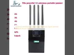 Máy gây nhiễu tín hiệu điện thoại di động cầm tay 12 băng tần, toàn dải, công suất 70 watt, loại EU