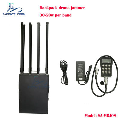 8 băng tần 400w Power Man gói Drone Signal Jammer hộp kim loại Mockpack UAV drone jammer