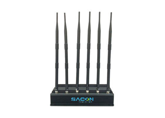 DC12V Car Cell Phone Signal Jammer với 6 Omni Antenna và 15W Power Output cho phòng hội nghị