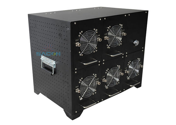 20MHz-5850MHz Full Band DDS Vehicle Jammer với điện năng đầu ra 1100W và 12 băng tần để bảo vệ bom IED