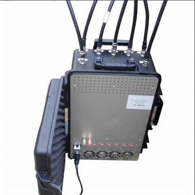 7 Bands Động tay Convoy Bom Jammer Quân sự tín hiệu Jammer hành lý Case 350w