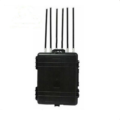 600W Công suất cao Máy gây nhiễu đeo vai di động với Hệ thống làm mát tốt và Tần số tùy chỉnh