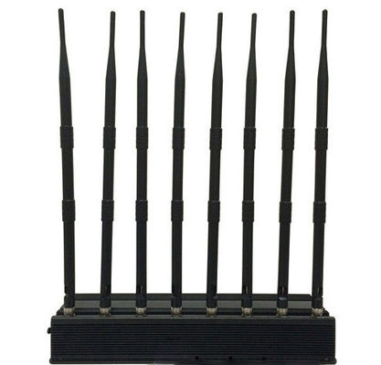 Thiết bị gây nhiễu GPS để bàn 20W với phạm vi gây nhiễu 40m và quạt tản nhiệt để chặn tín hiệu xe hơi và điện thoại di động