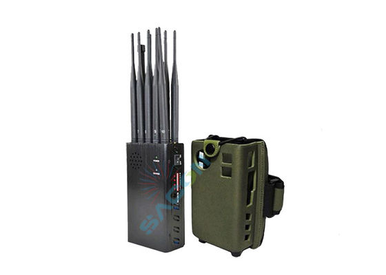 10W High Power Signal Jammer với pin 8000mAh và 30m Jamming Range Portable Mobile Phone Isolator