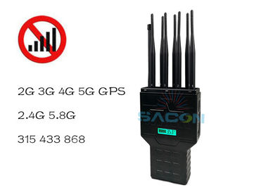 Máy cầm tay 2G 3G 4G GPS 16w 30m Khóa tín hiệu điện thoại di động High Power Portable Jammer