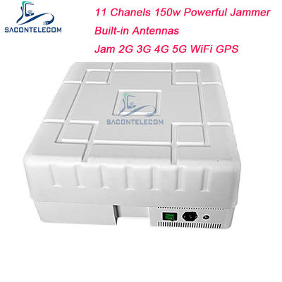 Máy nhiễu tín hiệu GPS WiFi 150W công suất cao với 11 kênh và thiết kế chống nước để chặn điện thoại di động