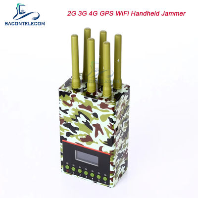 6 Kênh Bán Kính 20m Máy Chặn Tín Hiệu Di Động với Pin 4000mAH Chặn 2G 3G 4G GPS WiFi