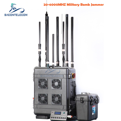 VHF UHF Manpack Convoy Bomb Jammer VSWR 400w DC28V Nguồn tín hiệu DDS