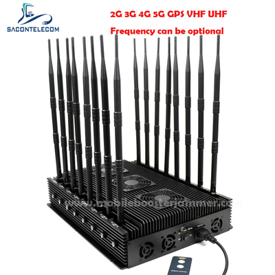Điều chỉnh GPS Lojack Signal Jammer 110w 16 ăng-ten