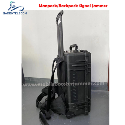 Lock GPS 6 kênh Manpack Jammer 2G 3G 4G 5G 120w High Power Backpack