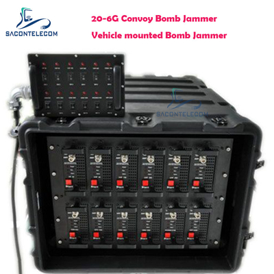Chiếc xe quân sự đoàn xe bom Jammer 20-6G 11 băng 550w mái nhà gắn