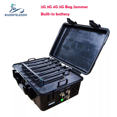 56W Điện năng xuất 12 băng tần phủ sóng 60m Phân tích nhiễu tín hiệu điện thoại di động Jammer Mobile Signal Blocker