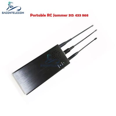 10W Khả năng đầu ra Máy nhiễu tín hiệu từ xa xe với bán kính nhiễu 100m và pin 8000mAh