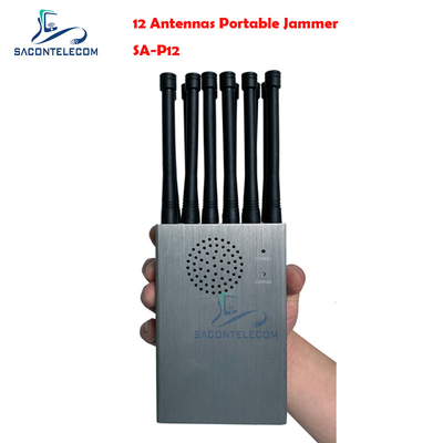 4G 5G GPS Lojack Portable Signal Jammer 12w 12 Bands Nylon Case bán kính 30m