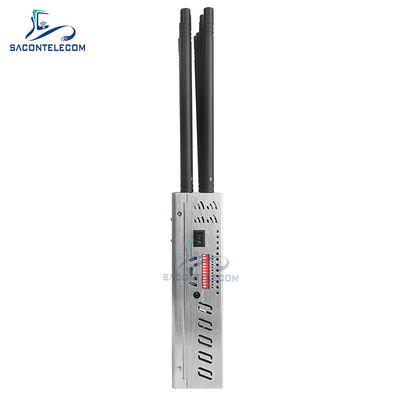 12 Băng tần Máy gây nhiễu tín hiệu cầm tay 20W bán kính 20m cho 2G 3G 4G 5G WiFi GPS Lojack VHF UHF