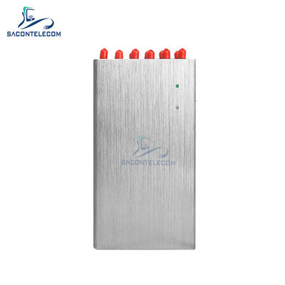 12 Băng tần Máy gây nhiễu tín hiệu cầm tay 20W bán kính 20m cho 2G 3G 4G 5G WiFi GPS Lojack VHF UHF