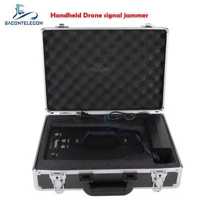70w Power UAV Signal Jammer Được xây dựng trong ăng-ten 800m Drone Portable Frequency Scrambler