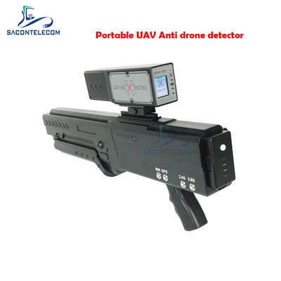 Máy dò tín hiệu máy bay không người lái cầm tay 1.8 Inch LED 2.4G 5.8G 2KM Distance Built In Battery