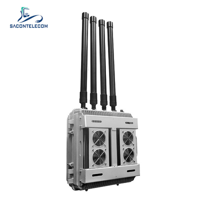 Máy nhiễu tín hiệu ngoài trời không người lái Kiểm soát nước 240w mạnh mẽ 2000m khoảng cách dài