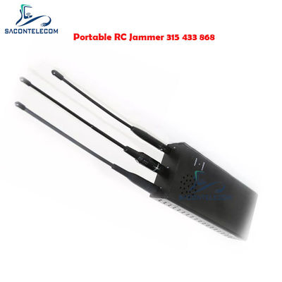 Bộ chặn tín hiệu xe hơi 10W với Pin 8000mAh và Ăng-ten đa hướng cho Tần số RC315 RC433 RC868