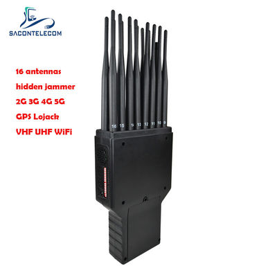 16 Băng Tần Máy Chặn Tín Hiệu Cầm Tay Phạm Vi 20m Pin 2 Giờ Chặn Tín Hiệu Điện Thoại Di Động