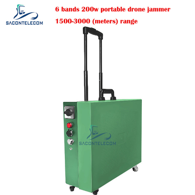 Loại trailer Drone Signal Jammer 200w Lượng cao 3km Khoảng cách cho DJI