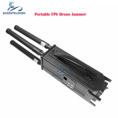 160W 4 băng tần Đánh nhiễu tín hiệu Drone di động với khoảng cách gây nhiễu 1,5KM và pin tích hợp