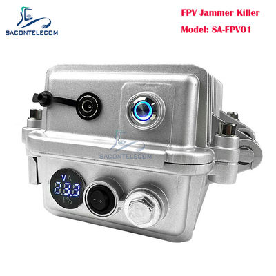 Máy nhiễu máy bay không người lái cầm tay 50W có sức mạnh cao với 2.4G FPV Blocking Signal