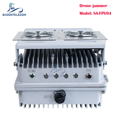 4 kênh 200w mạnh mẽ Drone Signal Jammer Xe gắn FPV Drone Jammer