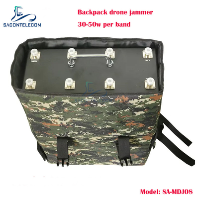8 băng tần 400w Power Man gói Drone Signal Jammer hộp kim loại Mockpack UAV drone jammer