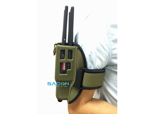 5.5W High Power Portable Signal Jammer với 8 Omni Antenna và 20M Jamming Range