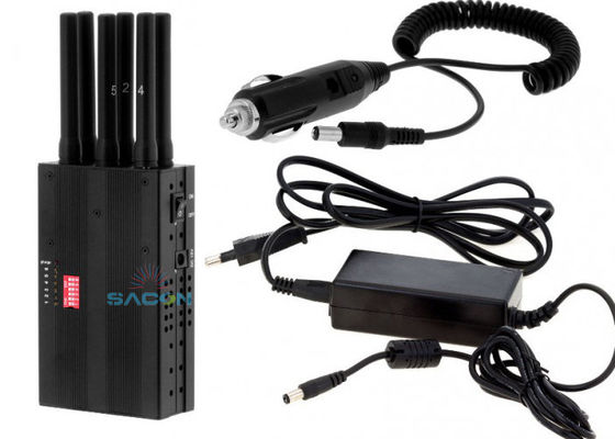Thiết bị gây nhiễu tín hiệu cầm tay siêu nhẹ với công suất đầu ra 3W và pin 7.4V/4700mAh cho mục đích sử dụng di động