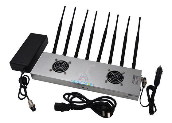Máy gây nhiễu tín hiệu công suất cao 16W với 8 băng tần và phạm vi gây nhiễu 30m để chặn 2G 3G 4G WiFi