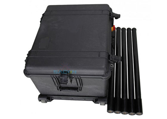 200m Range 150W Power 5 Bands Manpack RF Portable Jammer cho lực lượng an ninh