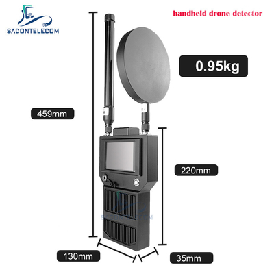 Máy dò tín hiệu chống máy bay không người lái di động từ 1,5 km đến 2 km 400-6000mhz máy dò máy bay không người lái cầm tay