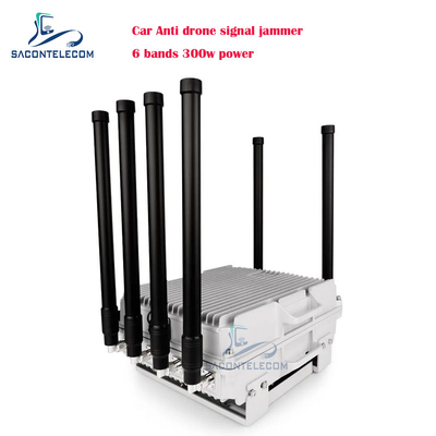 300w 6 kênh Chiếc xe chống tín hiệu máy bay không người lái UAV FPV Chiếc máy bay không người lái chặn chặn xe phòng thủ được gắn cho xe