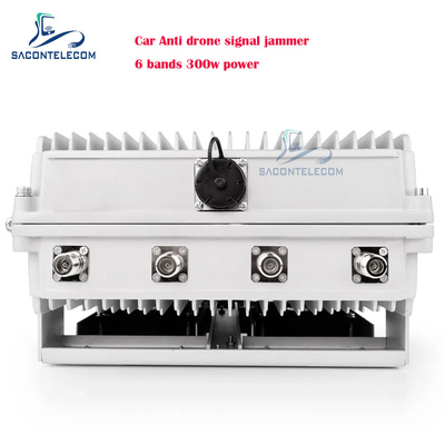300w 6 kênh Chiếc xe chống tín hiệu máy bay không người lái UAV FPV Chiếc máy bay không người lái chặn chặn xe phòng thủ được gắn cho xe