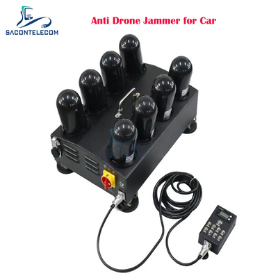 8 kênh 400w chống máy bay không người lái Jammer tín hiệu 1.5G 2.4G 5.8G 5.2G FPV Drone Jammer cho xe hơi