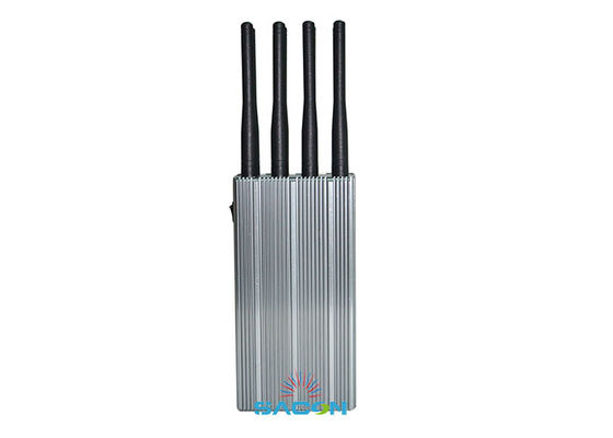Máy nhiễu tín hiệu cầm tay 8 Watt với phạm vi 30m và 8 ăng-ten để chặn điện thoại di động