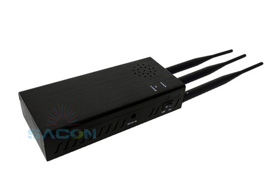 Máy nhiễu tín hiệu công suất cao 10W di động với pin 8000mAh và ăng-ten toàn hướng để chặn từ xa xe hơi