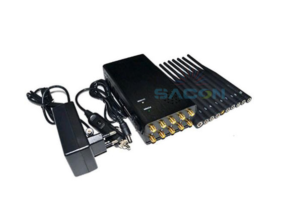 10W High Power Signal Jammer với pin 8000mAh và 30m Jamming Range Portable Mobile Phone Isolator