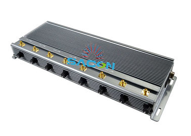3 quạt làm mát 5G tín hiệu Jammer Blocker 8 ăng-ten 5 watt mỗi băng tần phạm vi lên đến 80m