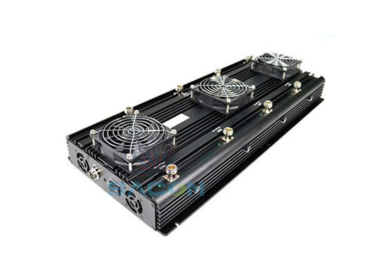 150w mạnh mẽ UAV Drone Signal Jammer 8 ăng-ten Dùng điện AC Adapter