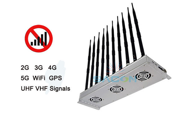 Máy nhiễu tín hiệu 5G trong nhà với 10 ăng ten và phạm vi bán kính 30m cho hoạt động liên tục 24 giờ