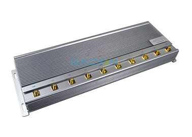 Khóa nhiễu tín hiệu điện thoại di động 5G trong nhà 30m Radius Range 10 ăng-ten 24 giờ làm việc
