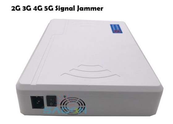 Máy gây nhiễu tín hiệu di động 8 kênh công suất đầu ra 20W với ăng-ten tích hợp để chặn 2G 3G 4G 5G WiFi GPS