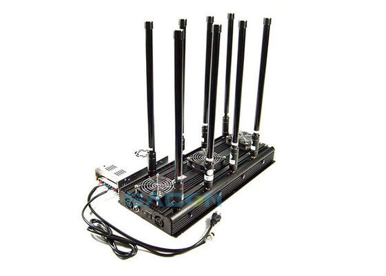 1km Long Distance UAV Drone Radio Jammer 8 Bands Với 150w High Power