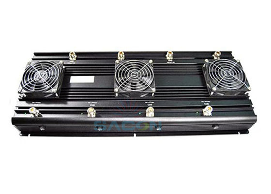 120w mạnh mẽ GPS UAV Drone Signal Jammer Với 6 ăng-ten Omni Glass